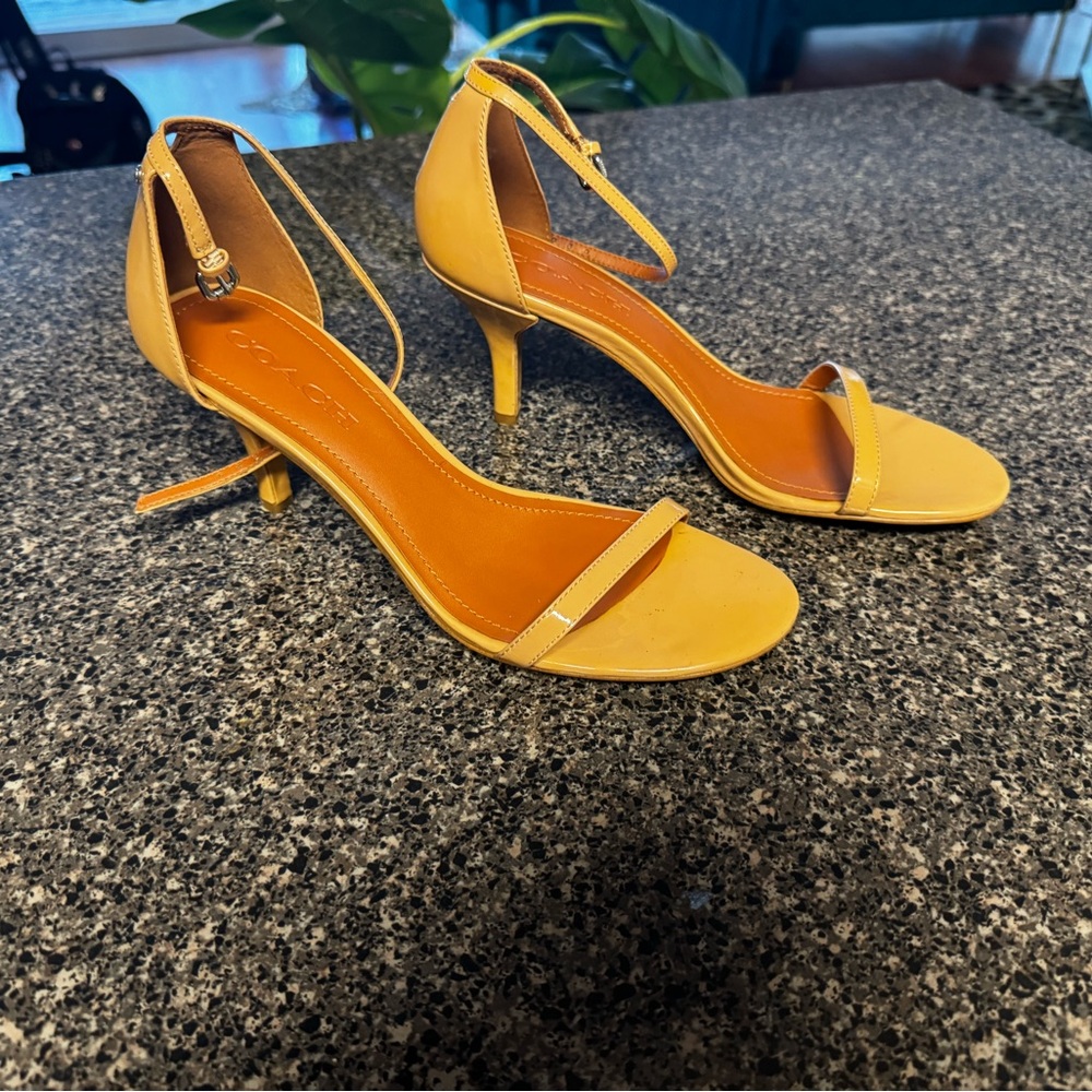 Coach Patent Leather Kitten Heel